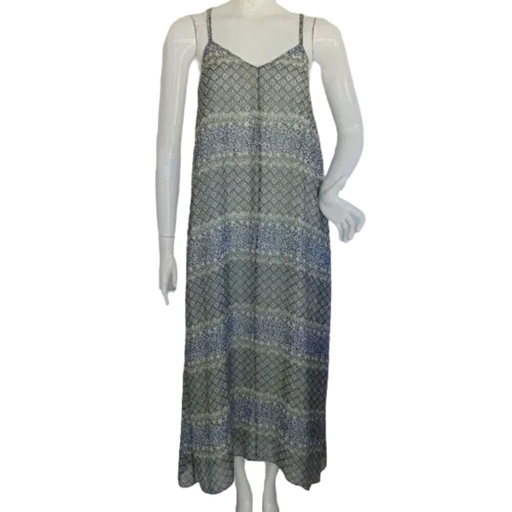MADEWELL Maxi Dress, S, Moroccan Tile, Spaghetti straps, Flowy, long, Lightweigh